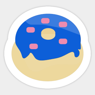 Donut vector illustration Sticker